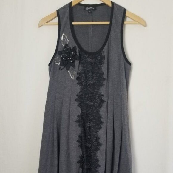 Oleg Cassini embroidered and beaded sleeveless dress size 6 (250) - Picture 4 of 13